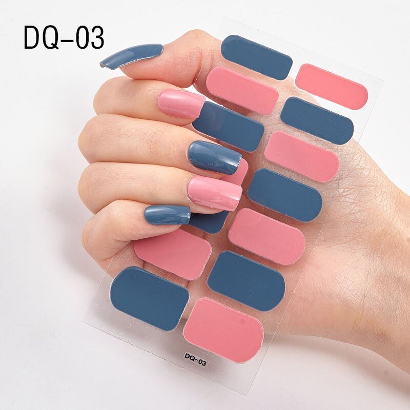 Glitter Powder Sequins Fashion Nail Art Stickers for Party DIY Manicure, 1 Sheet Collection