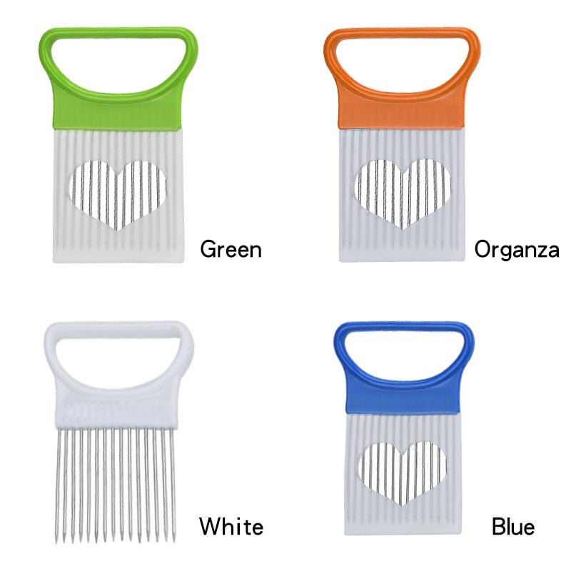 2019 Newly Launched Kitchen Essential: Safe Fork-style Onion, Tomato and Vegetable Slicing and Cutting Tool