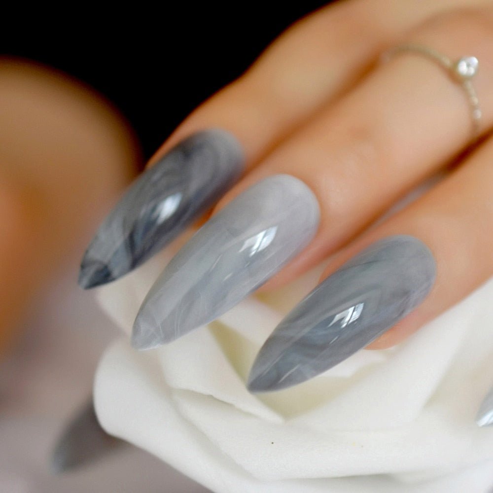 24-Piece Press-On Nails in Diverse Colors and Fashionable Styles
