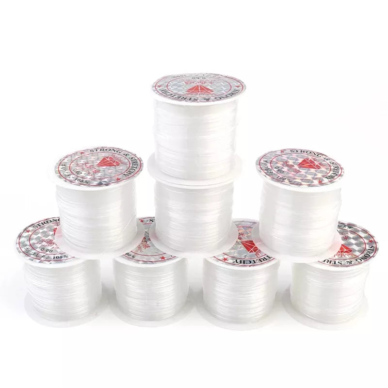 Single Piece of 0.2 - 1mm Clear Non - Stretch Nylon Fishing Line for Beads, Ideal Wire String for Jewelry Making Supplies - Wholesale Available
