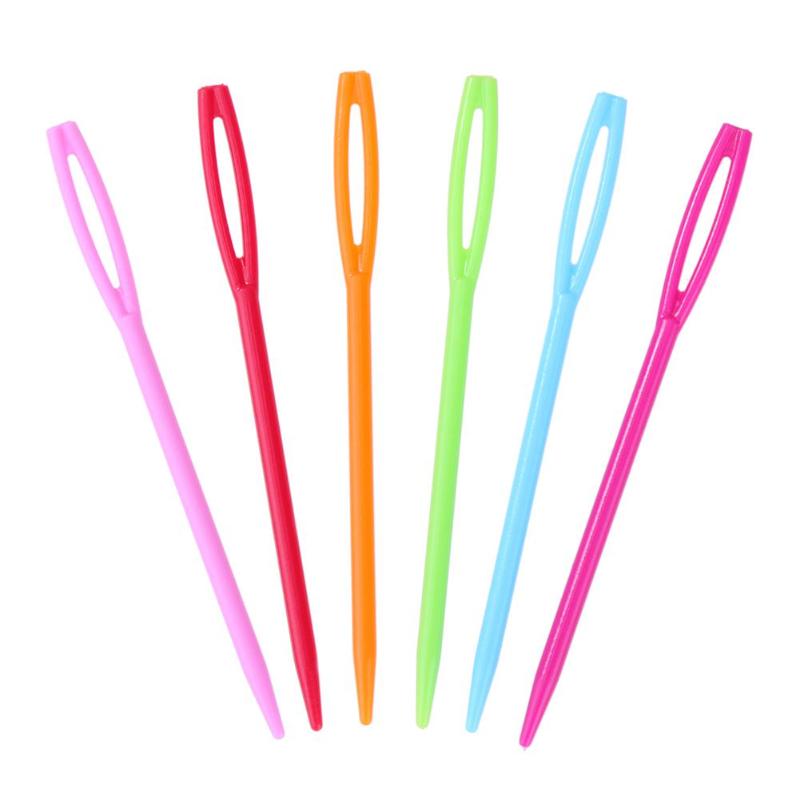 20-Piece Set of Mixed Color 7cm/9.5cm Plastic Knitting & Crochet Tools for Kids' DIY
