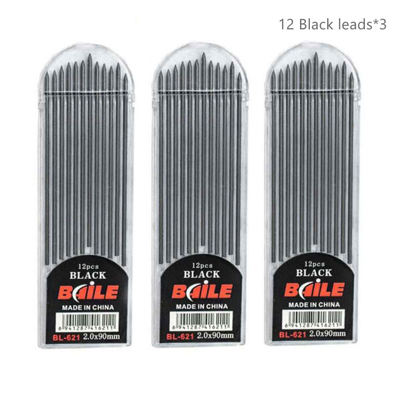 High - Quality 2.0mm Mechanical Pencil Set with 2B Color and Black Lead Refills for Draft Drawing, Writing, Crafting, and Art Sketching