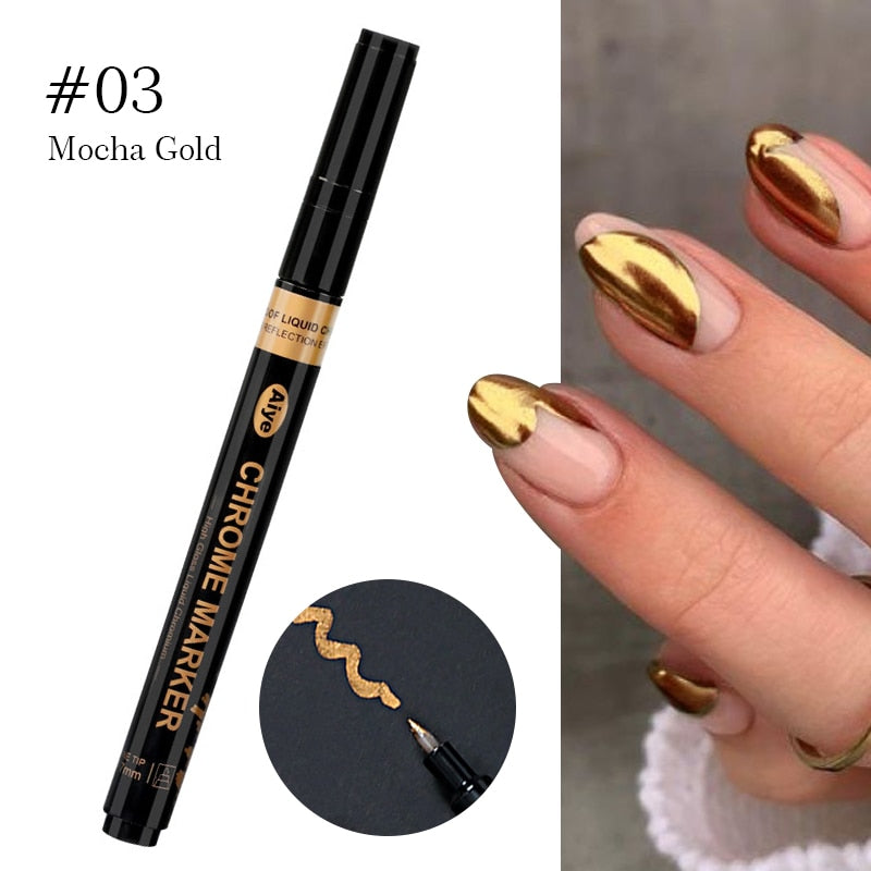 Waterproof White Gel Nail Art Graffiti Pen - Ideal for Manicure Decoration