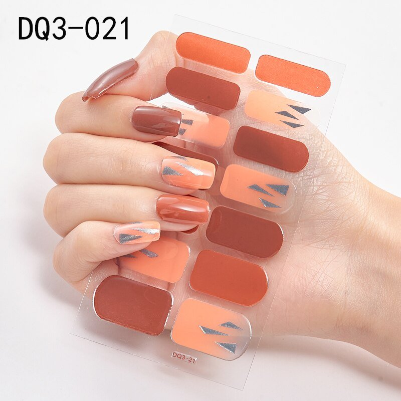 Glitter Powder Sequins Fashion Nail Art Stickers for Party DIY Manicure, 1 Sheet Collection