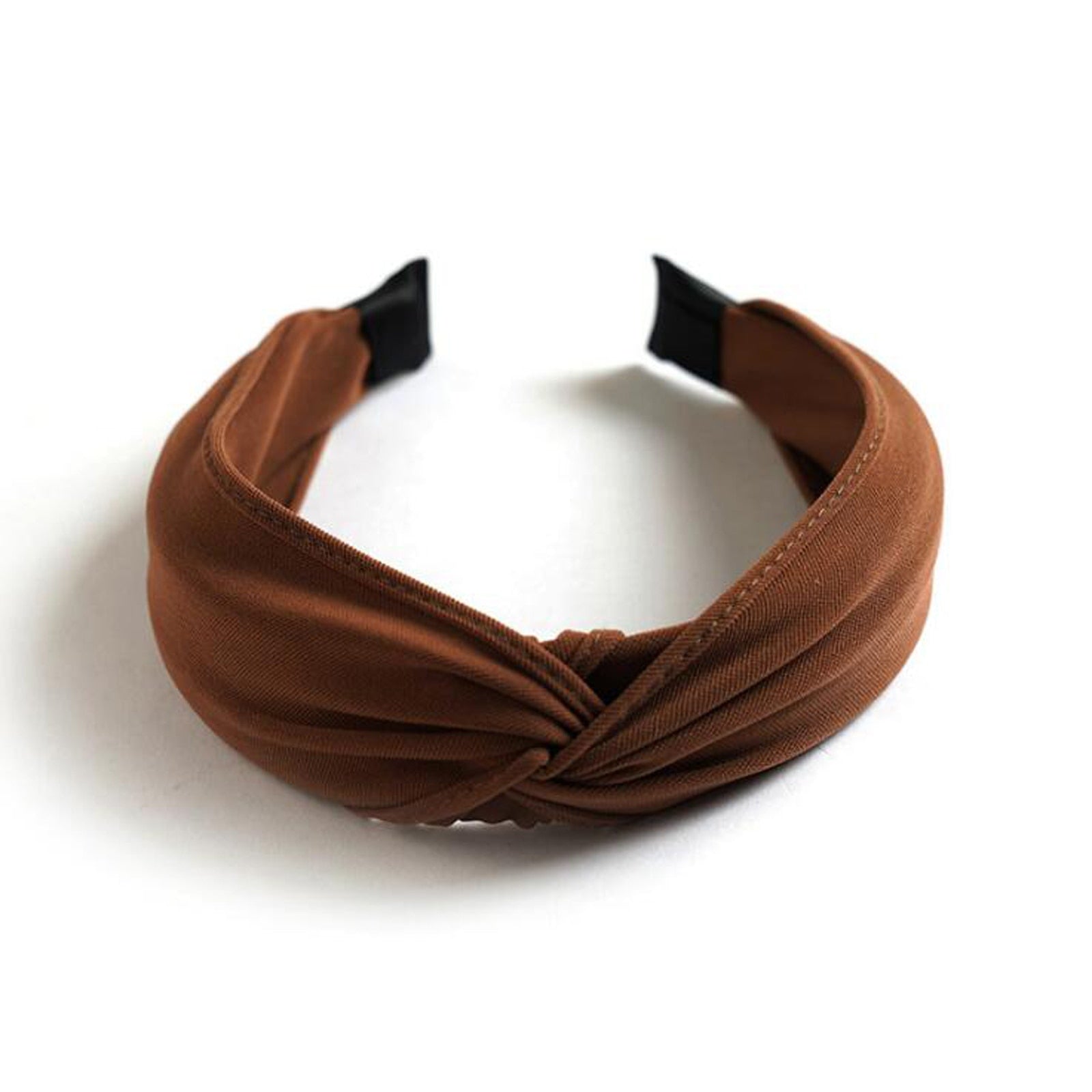 Stylish Women's Solid Polyester Hairband - Classic Hair Accessory for Girls
