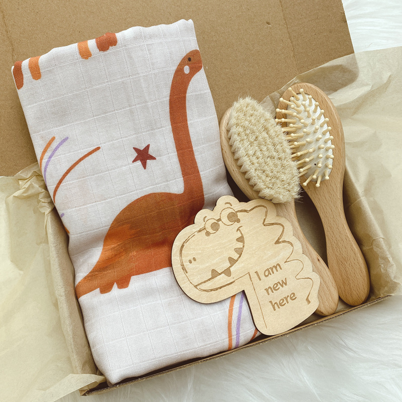 Adorable All - Over Print Multicolor Bohemian Baby Blanket Set