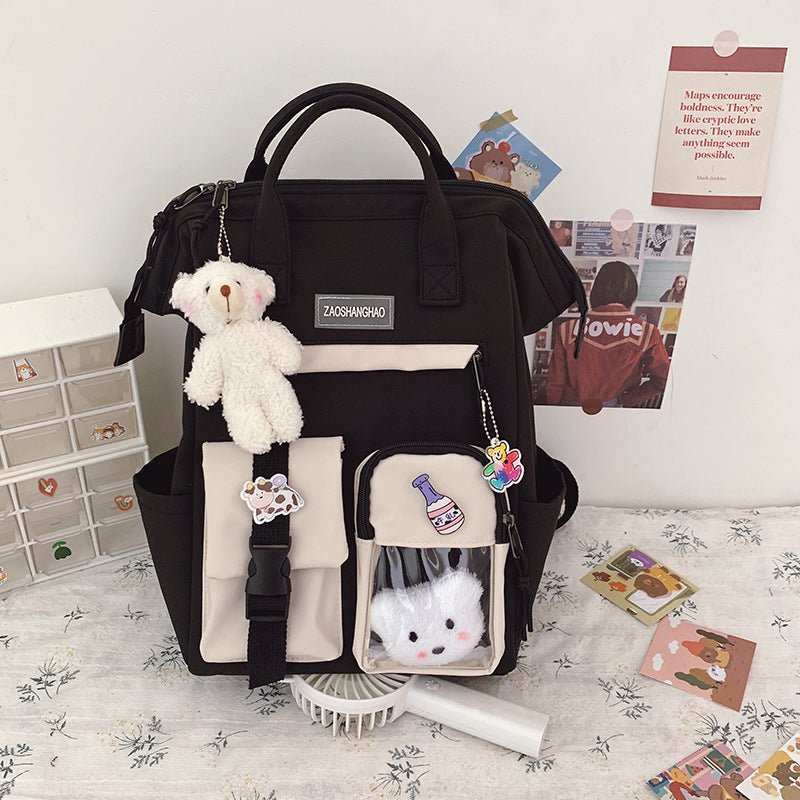 Wholesale Fashionable Multicolor Large-Capacity Geometric Backpack for Women