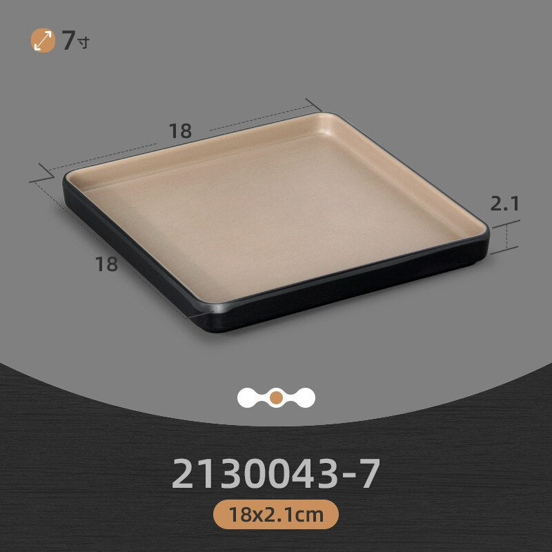 Eco-Friendly Korean Melamine Dinnerware and Flatware Set for Western-style Kitchen