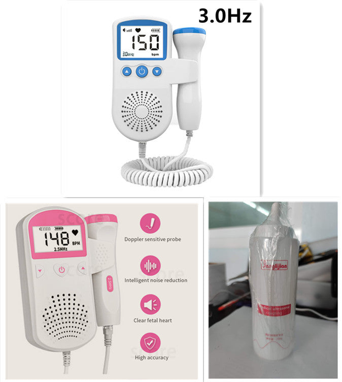 Home Use Fetal Heart Rate Monitor - Pregnancy Essential for Detecting Baby Fetal Heart Sound and Rate