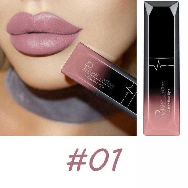 Long - lasting Waterproof Matte Lipstick with 21 Color Options