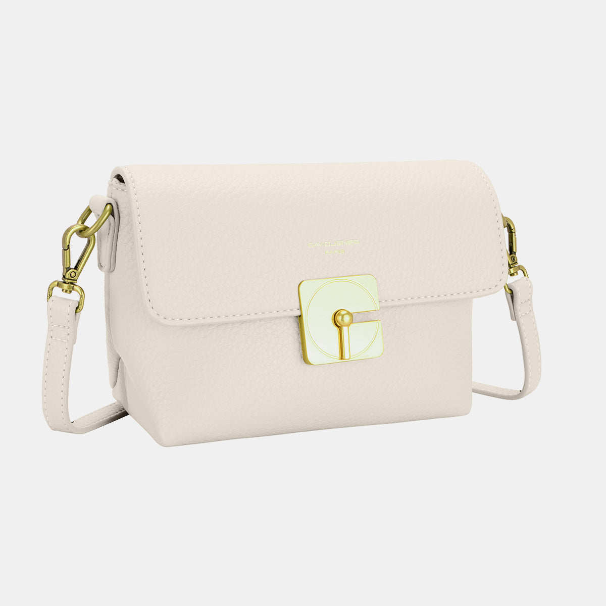 David Jones Fashionable Polyurethane Leather Crossbody Shoulder Bag for Everyday Use