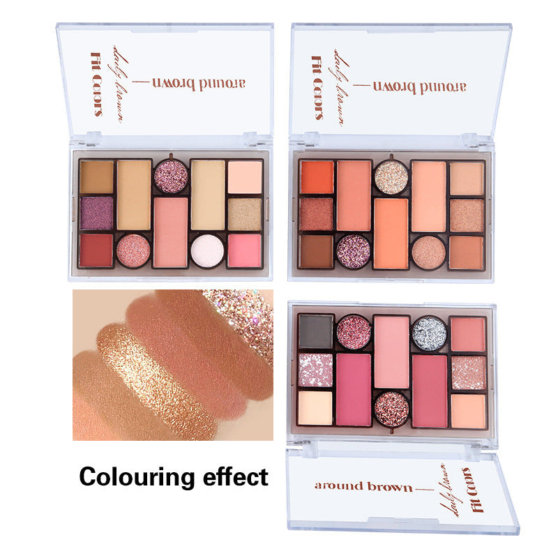 Matte and Pearlescent Earthy Tones Eyeshadow Palette for Stunning Eye Makeup
