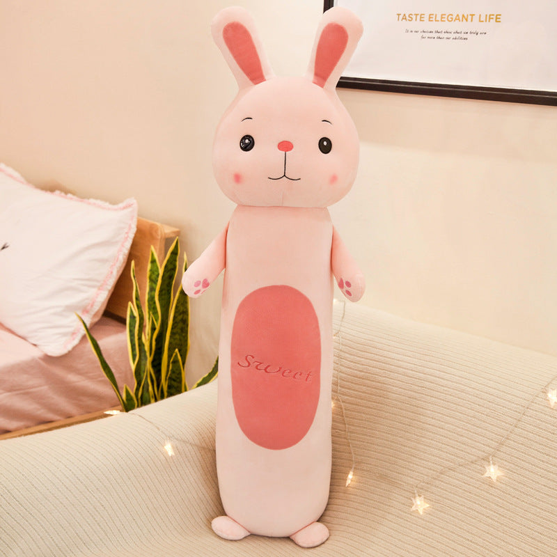 Soft Long Cylindrical Plush Toy Pillow in Multiple Animal Designs