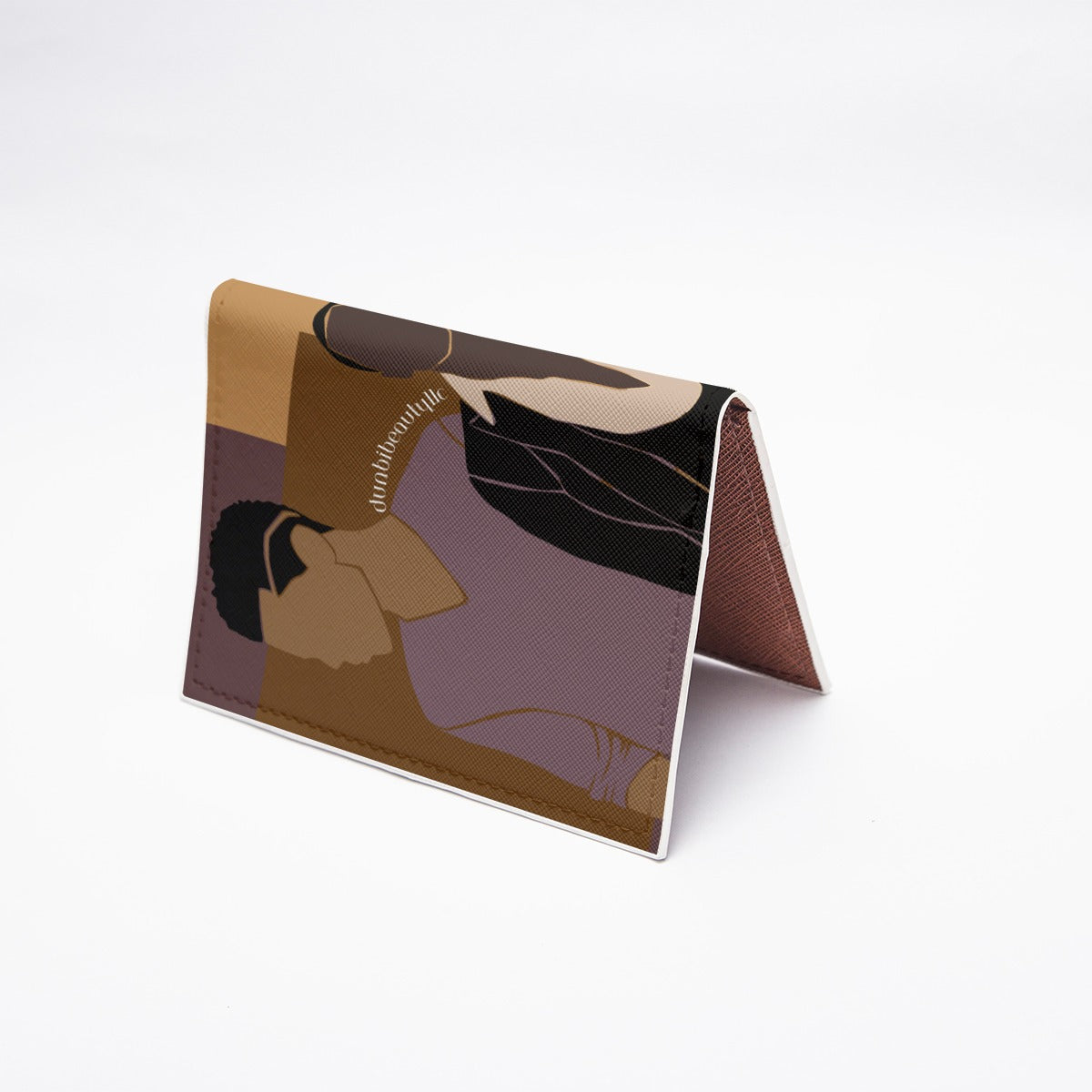 Black PU Card Bag for Men: A Stylish and Sophisticated Accessory with a Musical and Youthful Vibe, Design #2 by Dunbi