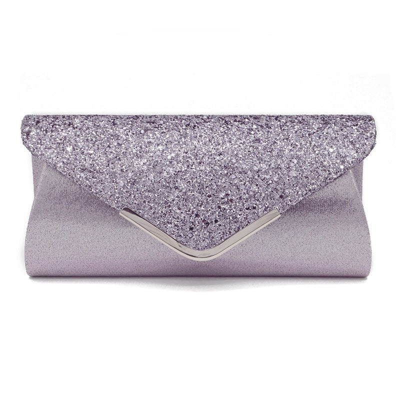 Gorgeous Fashionable PU Leather Glittering Envelope-style Makeup Storage Bag