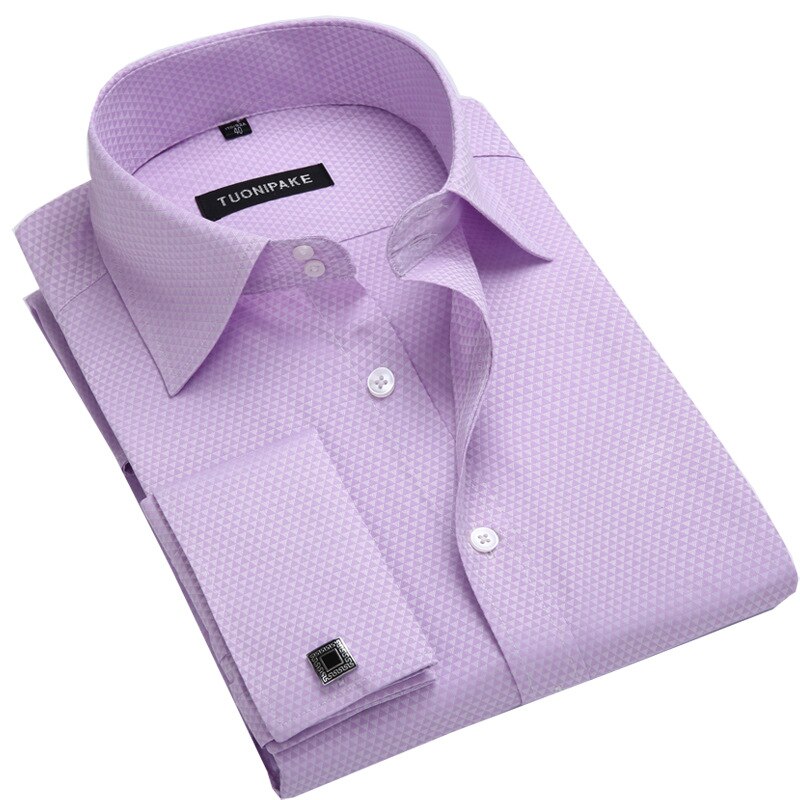 Men's Long Sleeve Turn-down Collar Solid Patchwork Button-down Casual Shirt