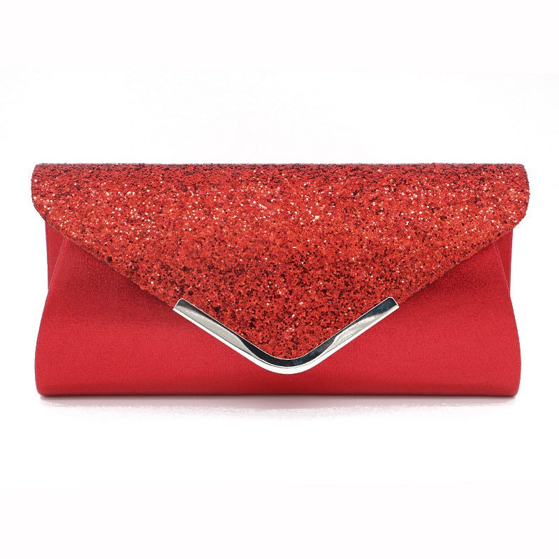 Gorgeous Fashionable PU Leather Glittering Envelope-style Makeup Storage Bag