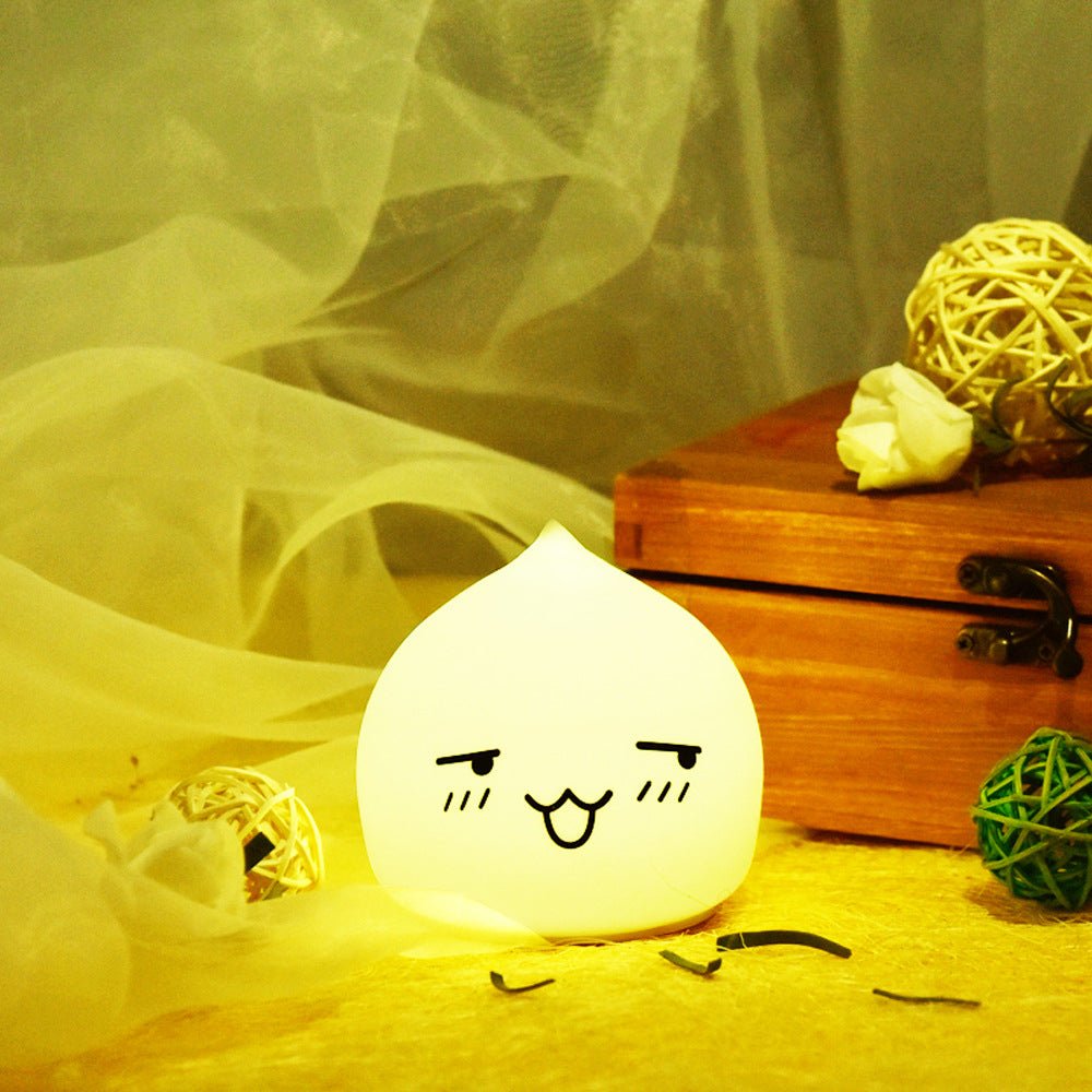 Customizable Free Star Adorable Colorful Rabbit-shaped Small Night Lamp as a Perfect Christmas Gift