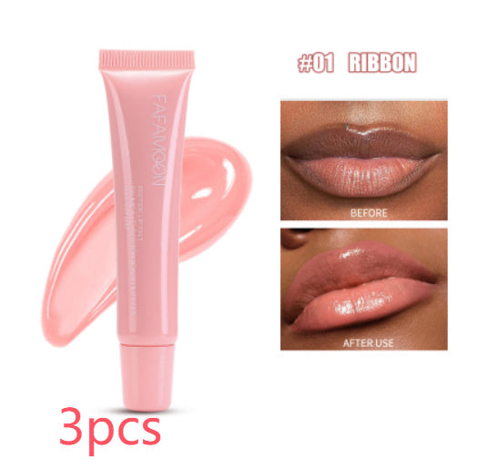 Waterproof and Long - Lasting Glossy Lip Glaze: Korean - Style Liquid Lipstick with a Mirror - like Finish in Tea Red, Ideal for Doodle Lip Makeup