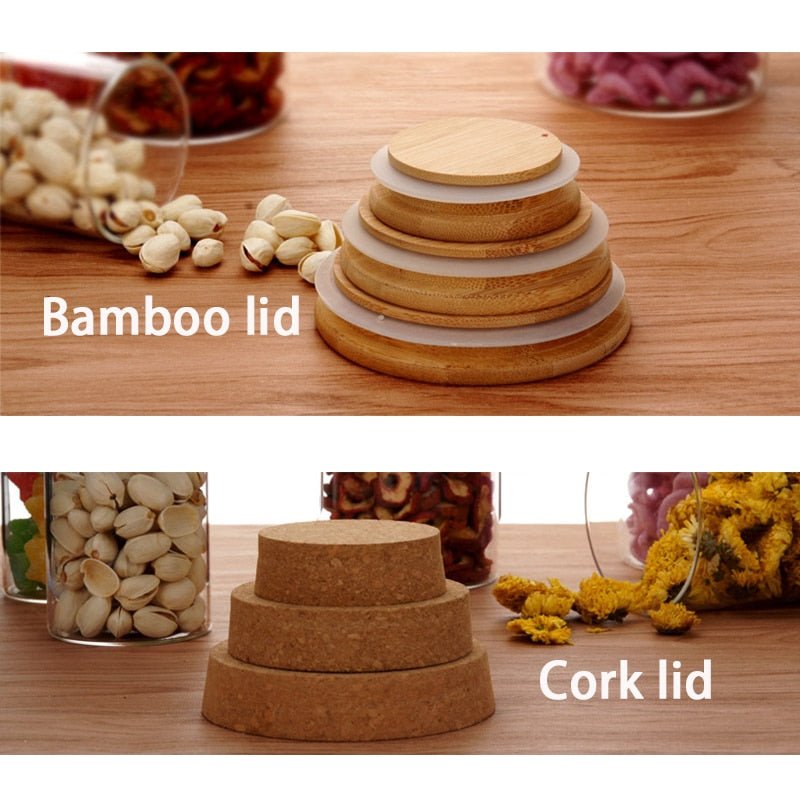 Wholesale Modern Glass Cookie, Candy, Spice, and Condiment Storage Jars with Lids for Kitchen Organization