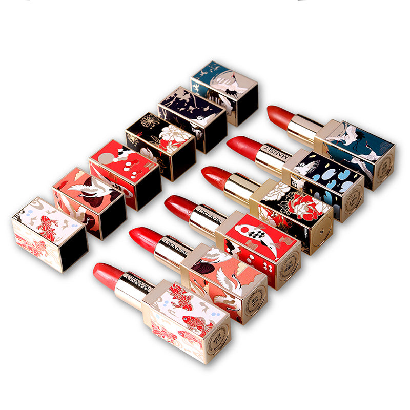 Exquisite Chinese-style Heart-shaped Lipstick Set for Makeup Lovers