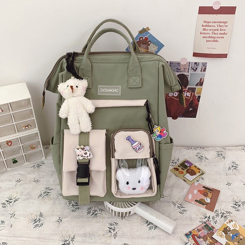 Wholesale Fashionable Multicolor Large-Capacity Geometric Backpack for Women