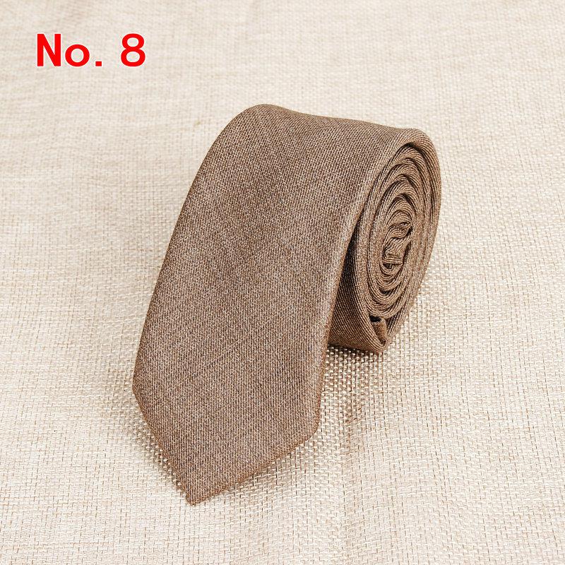 Stylish Men's Colorful Narrow Plaid Neckties Made of Cotton