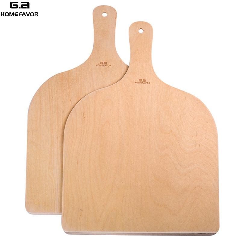 Eco-Friendly Wooden Pizza Peel Spatula - Essential Pizza Tools for Baking, Serving, and Pastry in the Kitchen
