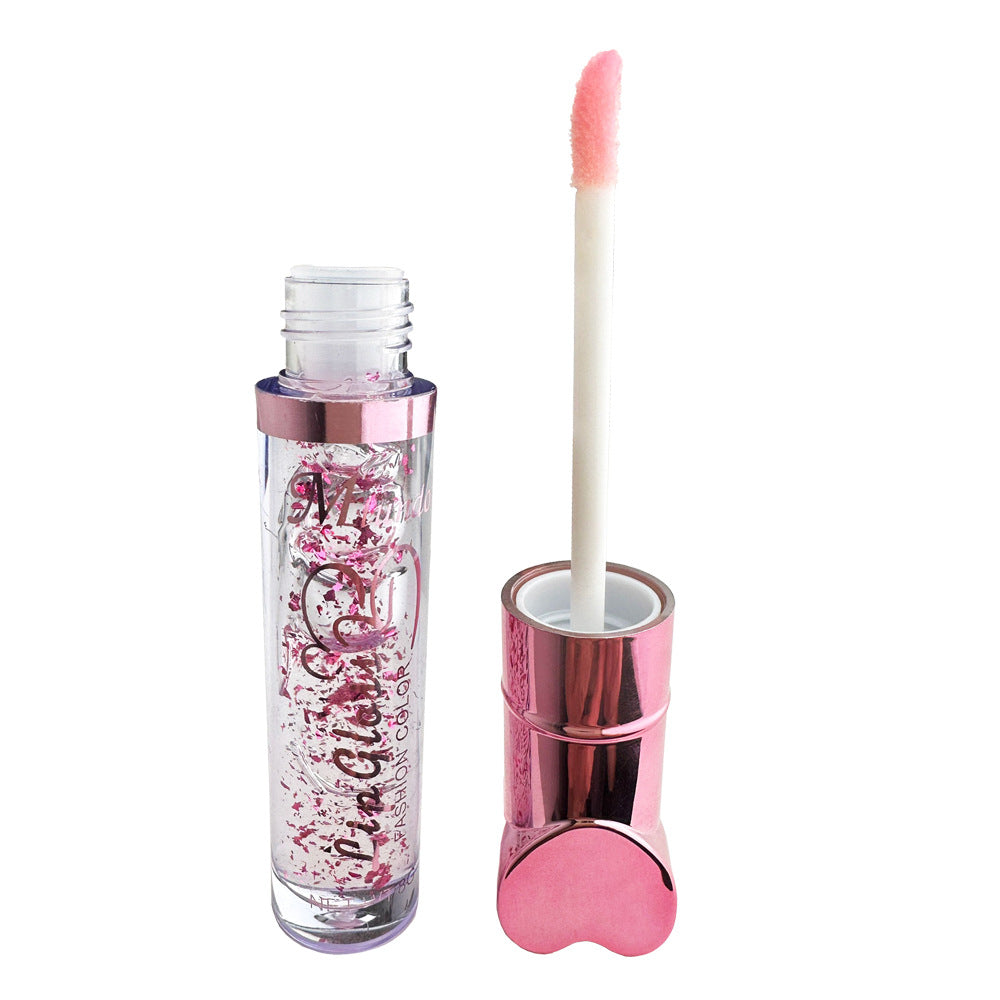 Love-themed Heart-shaped Non-staining Color-changing Lip Lacquer for Moisturizing Effect