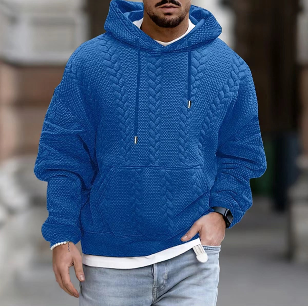 Men's Casual Plus Size Pullover Jacket