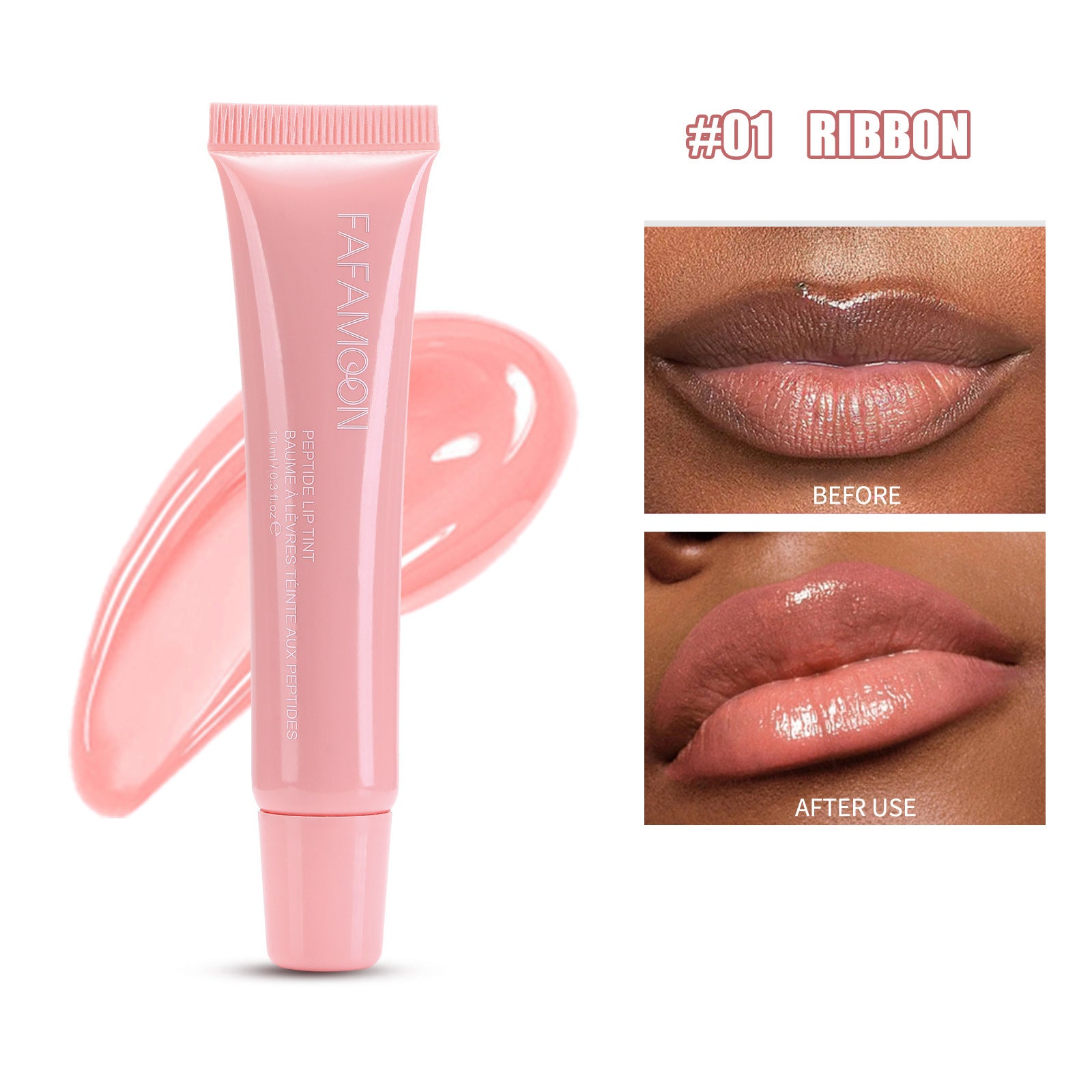 Waterproof and Long - Lasting Glossy Lip Glaze: Korean - Style Liquid Lipstick with a Mirror - like Finish in Tea Red, Ideal for Doodle Lip Makeup