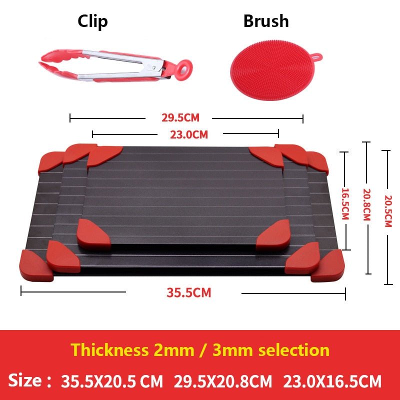 High - Efficiency Fast Defrosting Tray: A Must - Have Kitchen Gadget for Quick Thawing of Frozen Food like Meat, Fruit and More