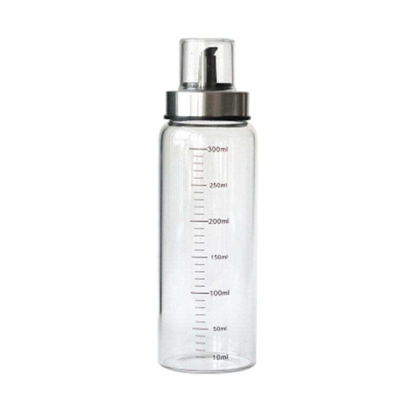 Practical and Leak-Proof High Borosilicate Glass Condiment Bottles for Kitchen - Ideal for Oil, Vinegar, and Soy Sauce in 150ml, 300ml, and 450ml Sizes