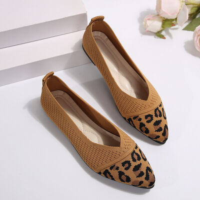Women's Pointed Toe Mesh Slip-On Flat Shoes