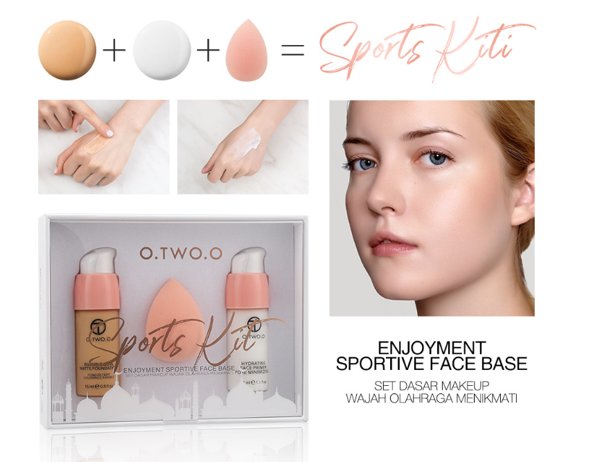 Invisible Pore Moisturizing Makeup Primer and Concealer Liquid Foundation Makeup Set