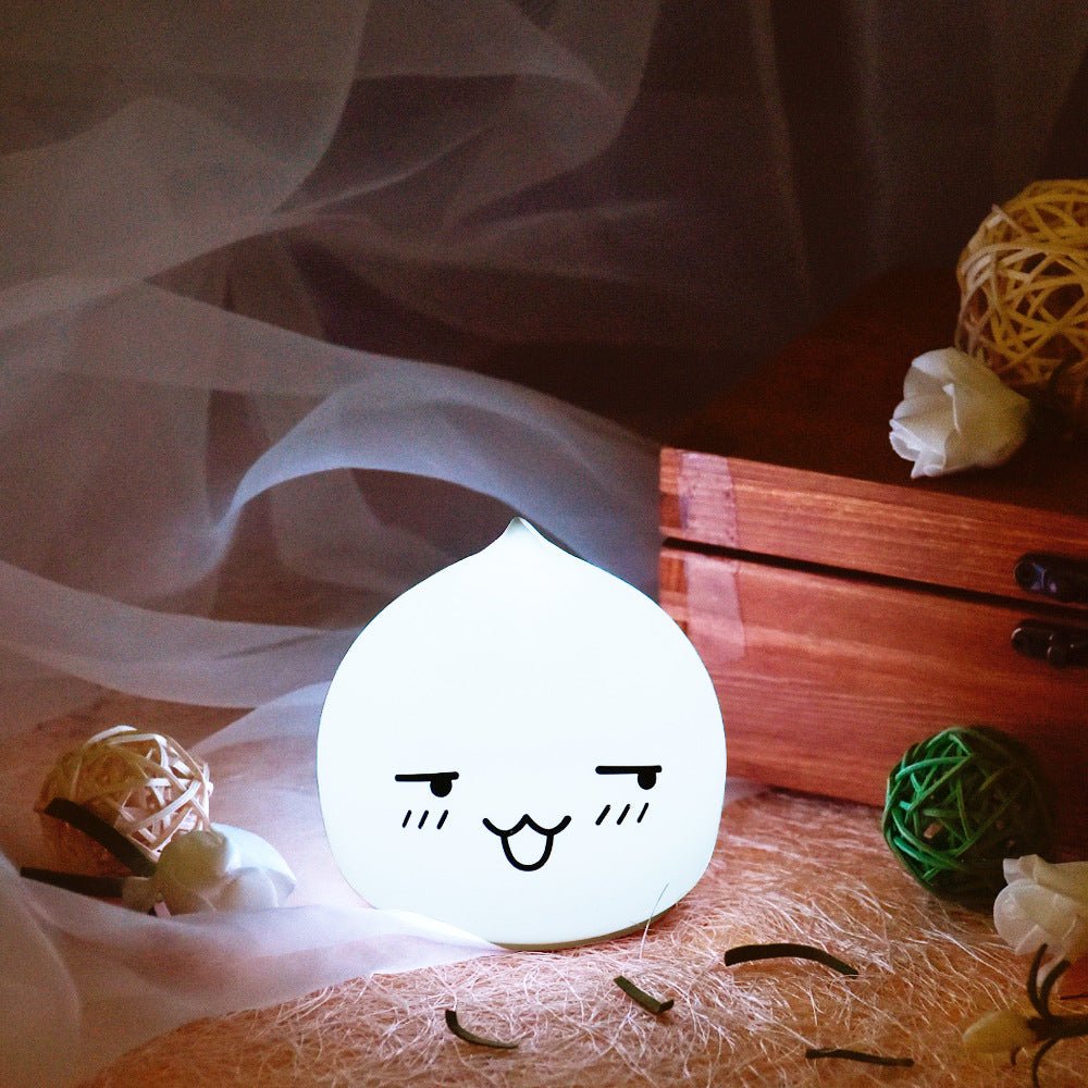 Customizable Free Star Adorable Colorful Rabbit-shaped Small Night Lamp as a Perfect Christmas Gift