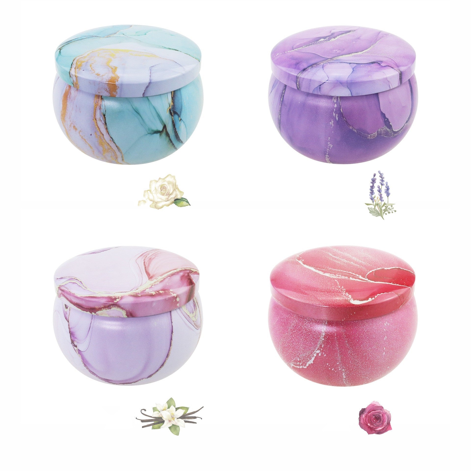 Exquisitely Fragrant Dried Flower - Infused Scented Candles for Home Decor, Birthday Celebrations with Attractive Souvenirs
