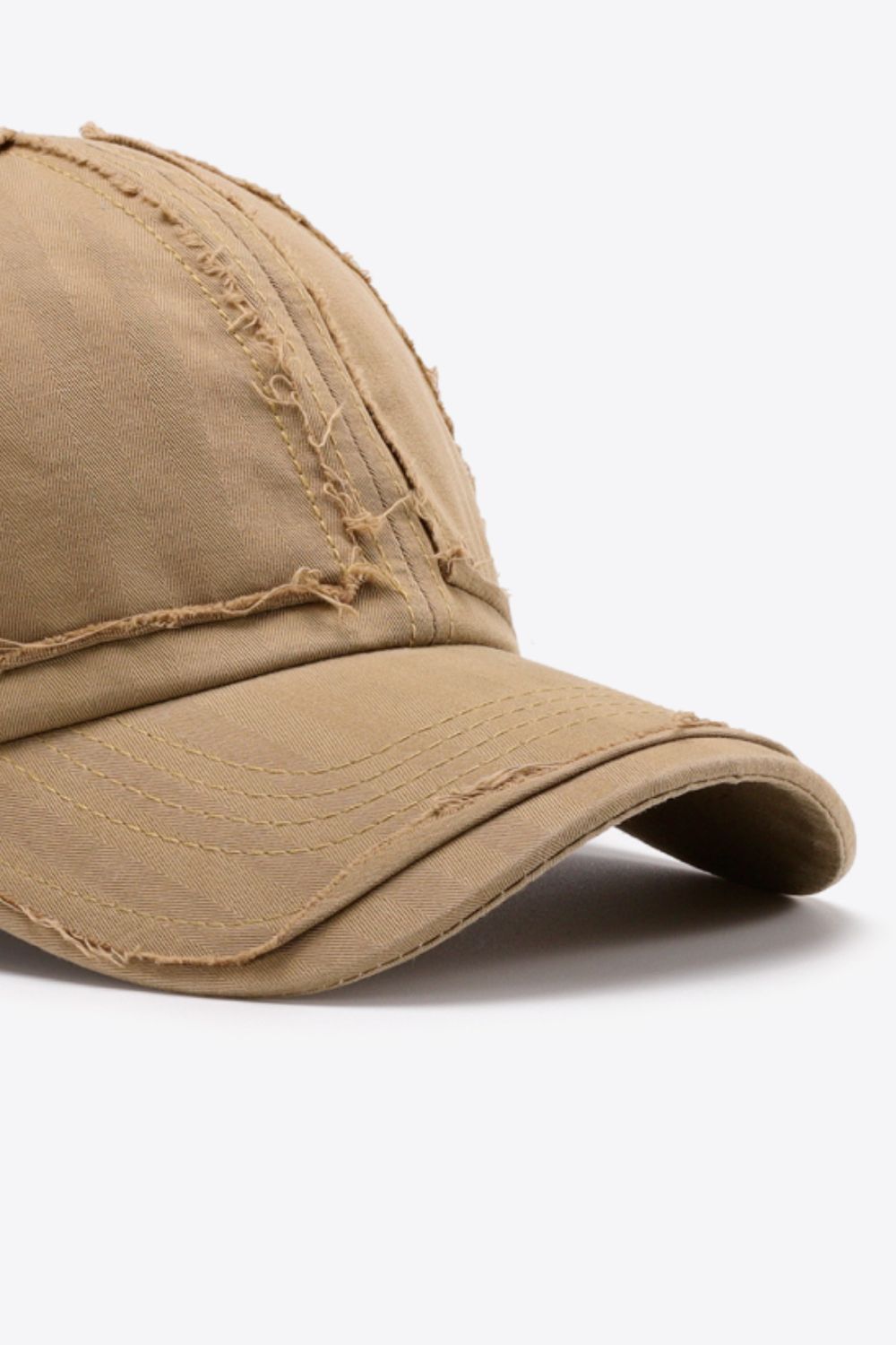 Fashionable Distressed Style Adjustable Cotton Baseball Cap for Everyday Wear