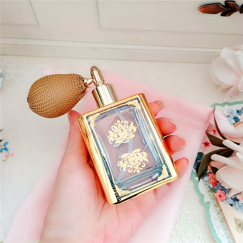 French-Style Gold-Plated Air Bag Design Perfume Spray Bottle