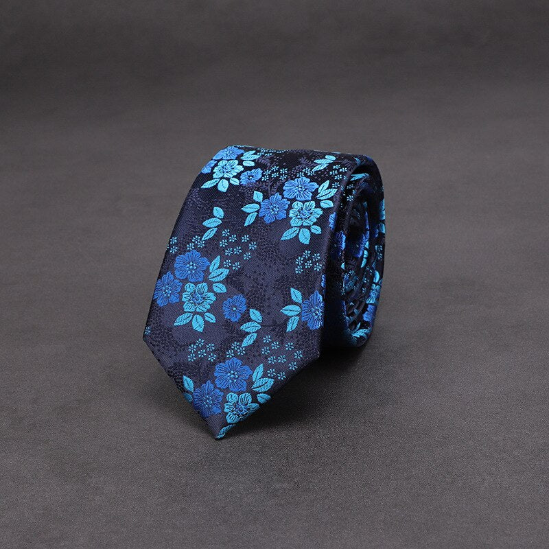 Adult Men's 7cm Paisley Pattern Silk-Polyester Formal Necktie
