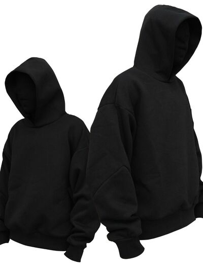 Men's Fashionable Drop Shoulder Long Sleeve Pullover Hoodie for Casual Wear