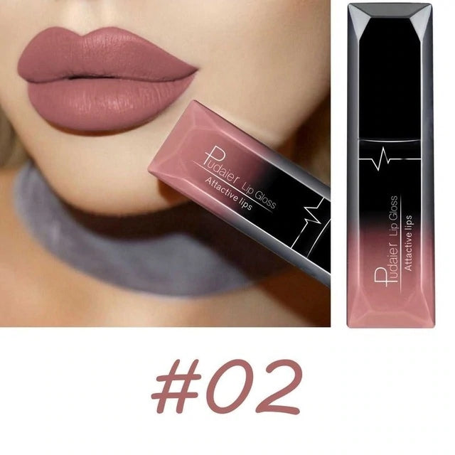 Long - lasting Waterproof Matte Lipstick with 21 Color Options