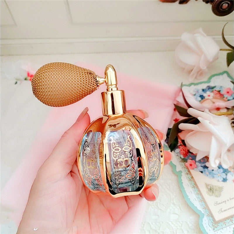 French-Style Gold-Plated Air Bag Design Perfume Spray Bottle