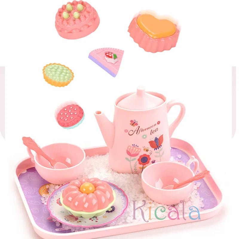 DIY Girls Pretend Play Kitchen Tea Food Cake Set - Ideal Gifts for Kids