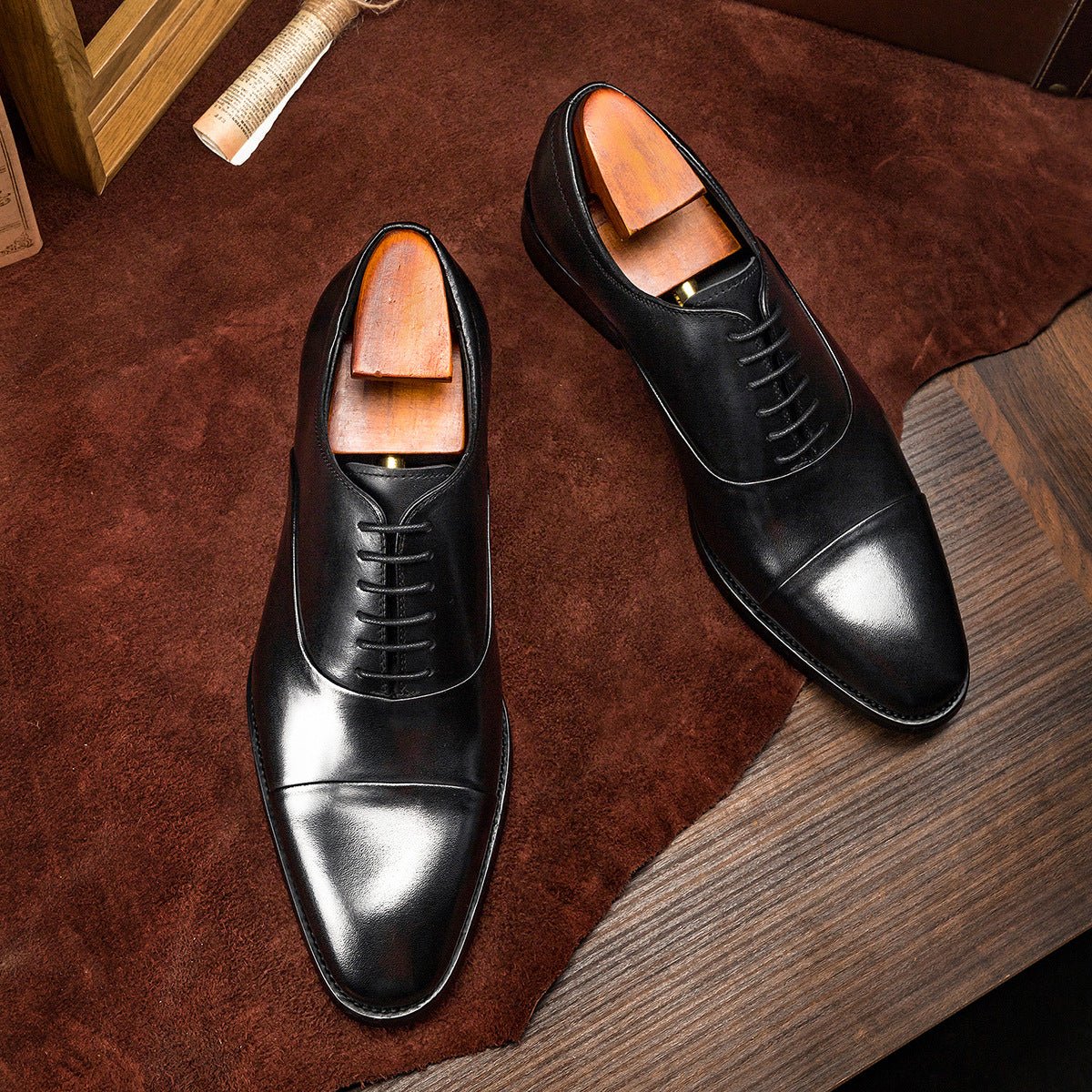 Top-Notch Quality Formal British Men's Oxford Shoes for Daily and Business Use