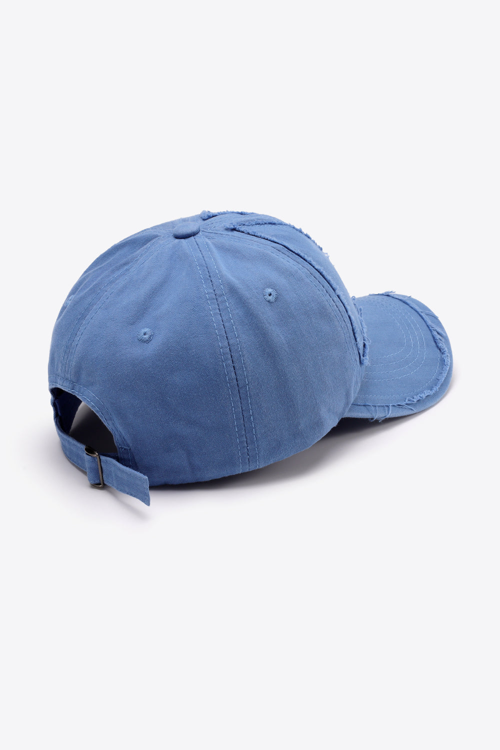 Fashionable Distressed Style Adjustable Cotton Baseball Cap for Everyday Wear