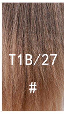 Lydia 16-Inch Synthetic Kinky Straight Ponytail Hair Extension with Curly Tail and Drawstring