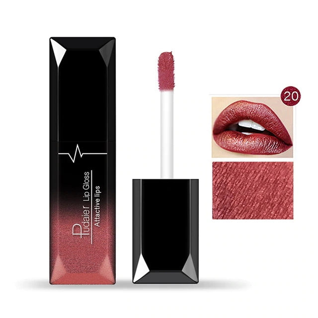 Long - lasting Waterproof Matte Lipstick with 21 Color Options