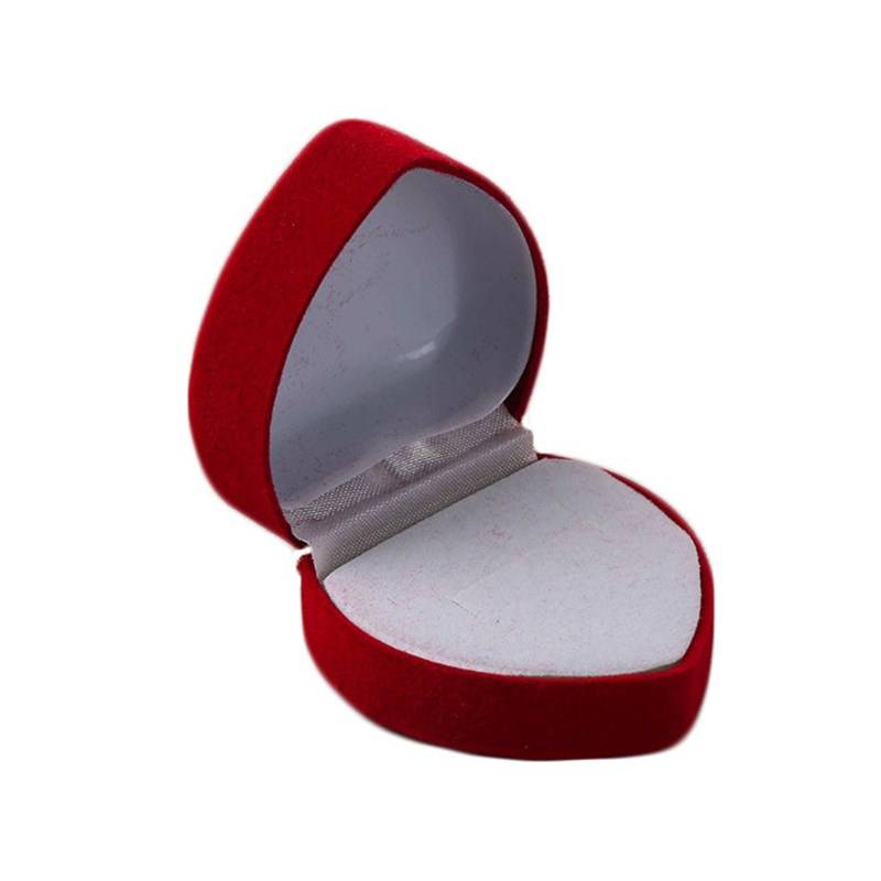Exquisite Heart - Shaped Ring Box Ideal for Engagement and Gift - Giving