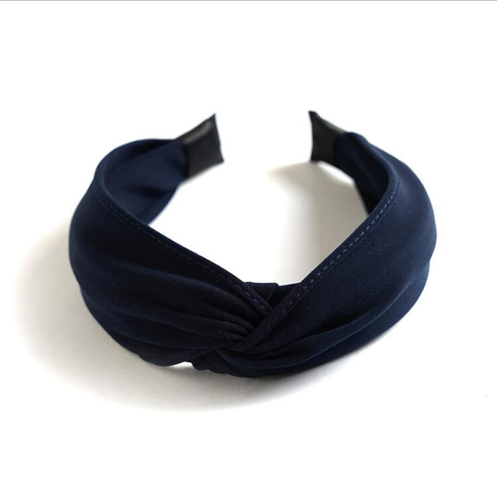 Stylish Women's Solid Polyester Hairband - Classic Hair Accessory for Girls